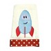 Whimsical Silly Rocketship Applique